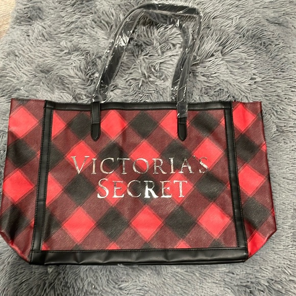 Victoria’s Secret red plaid tote - Picture 2 of 5